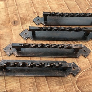 Forged Metal Door Handles, Twisted Gate Bar Pull Handle