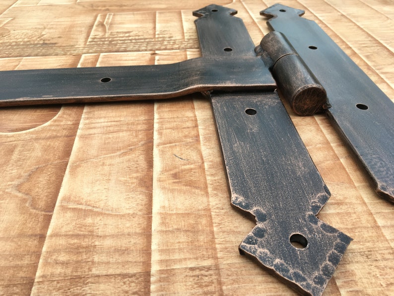 Rustic Door Hingesset of 2 Black Door Hinges Barn Door Etsy
