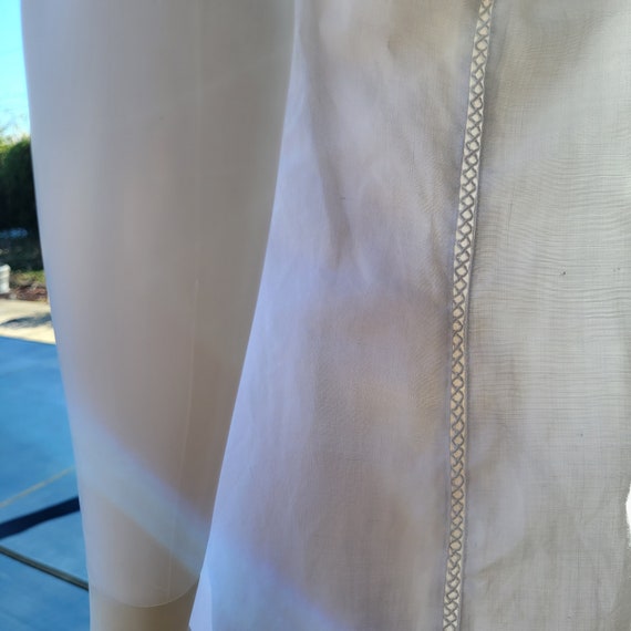 Linen halter white dress - image 5
