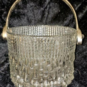 Vintage Teleflora Crystal Ice Bucket Made in France