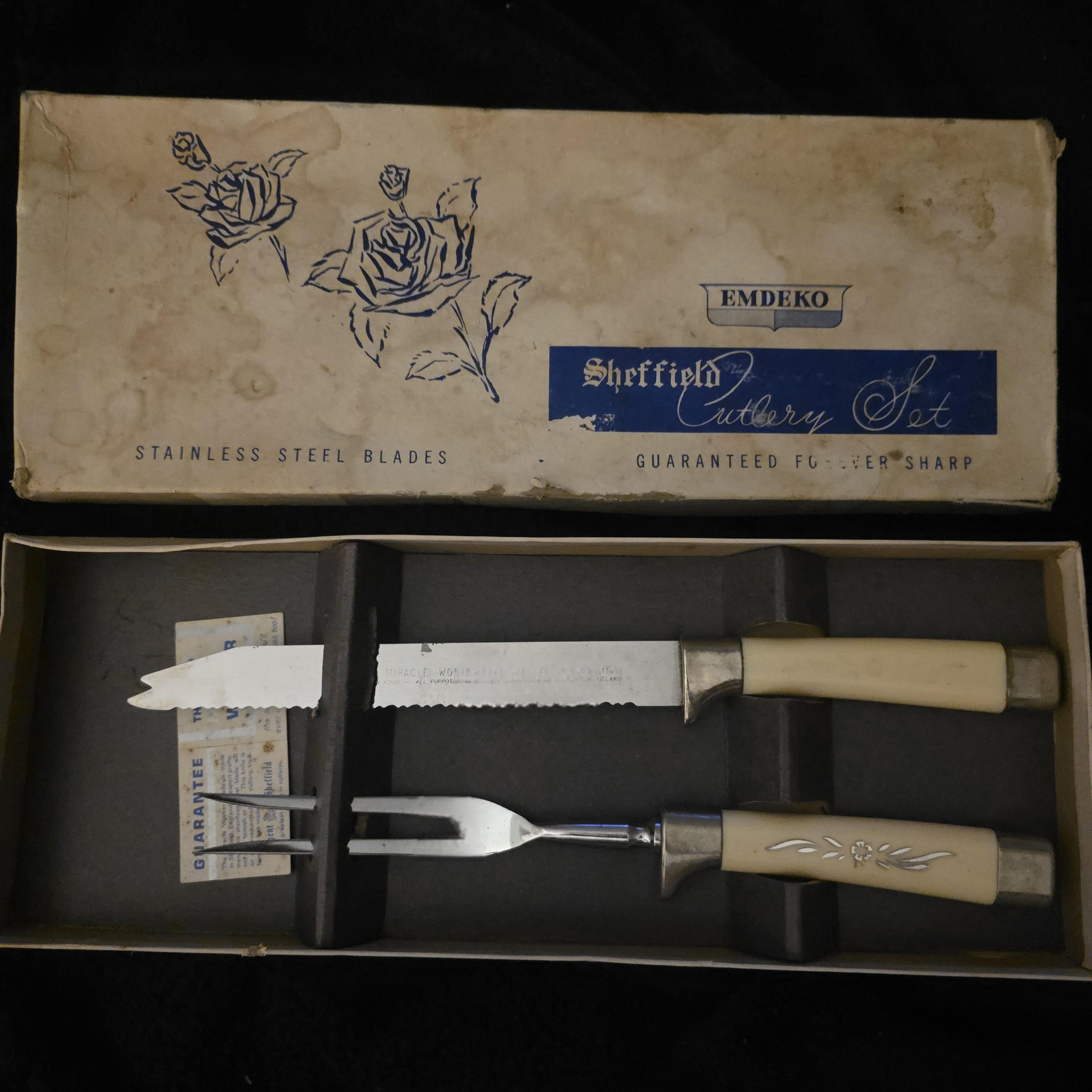Sheffield Stainless Vintage Knife Set - Etsy