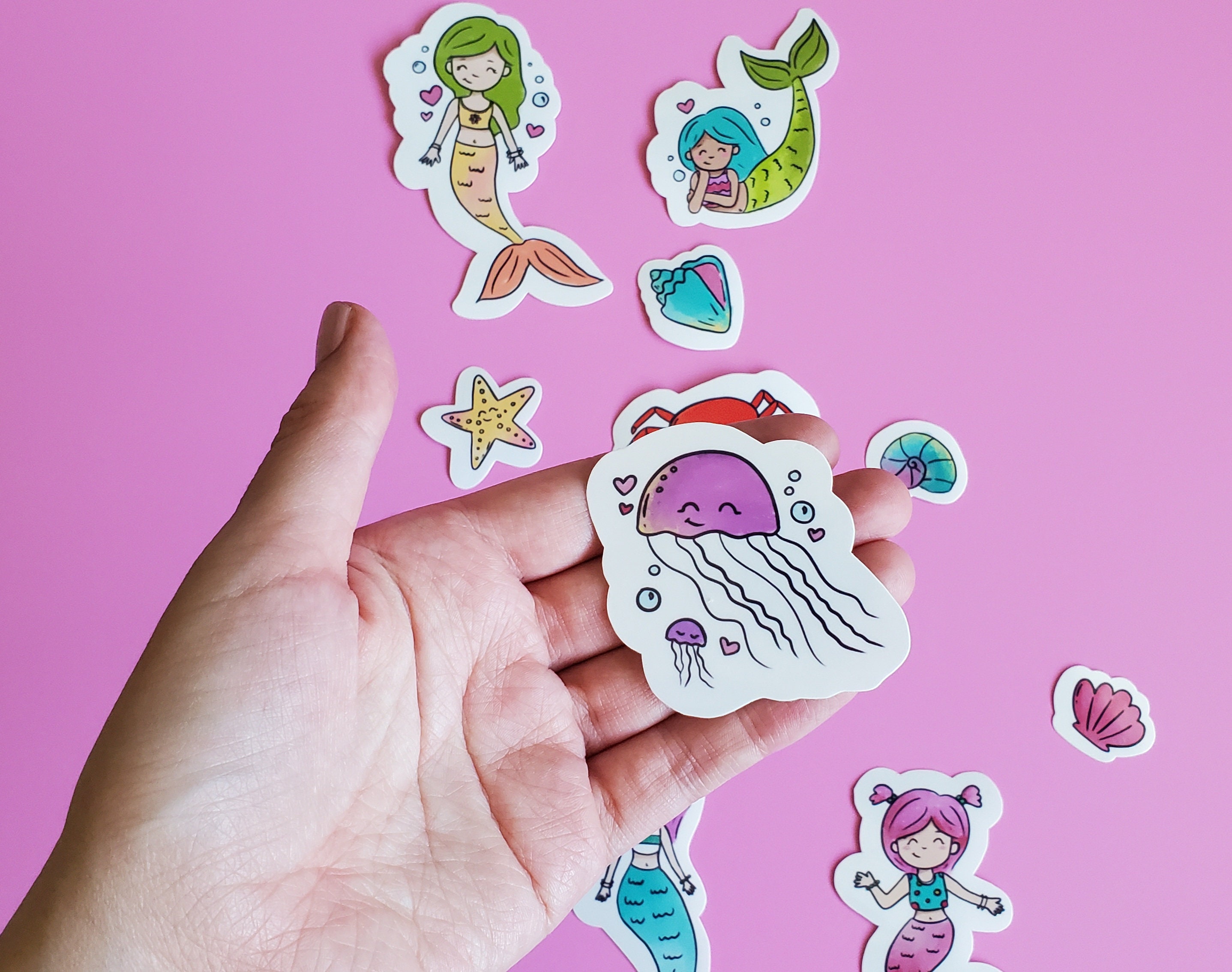 Merinding Sticker Mermaid Sticker Pack - Etsy