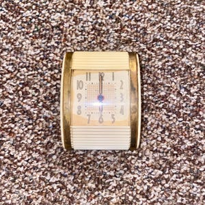 Vintage Westclox Travel Alarm Clock - Art Deco, Working Condition