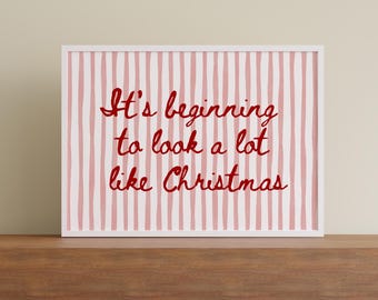 Christmas Quote Poster | Holiday Wall Decor | Digital Download