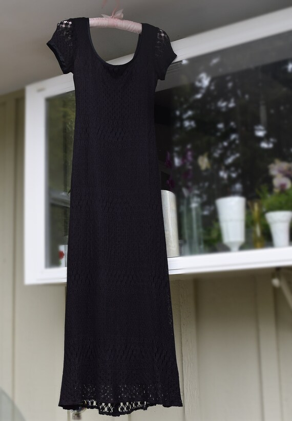 Breakin loose, used Black lace long dress