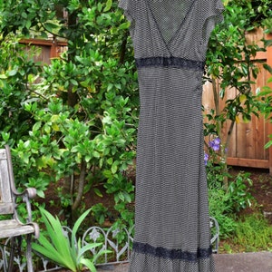 Sheer black long dress, lightly used