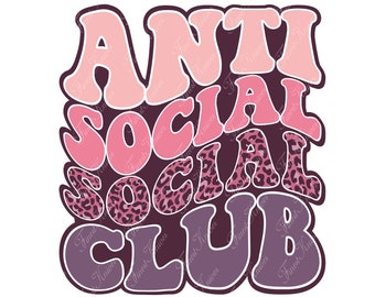 Club de Madres Antisociales SVG: Diseño vectorial moderno para Cricut (descarga digital)