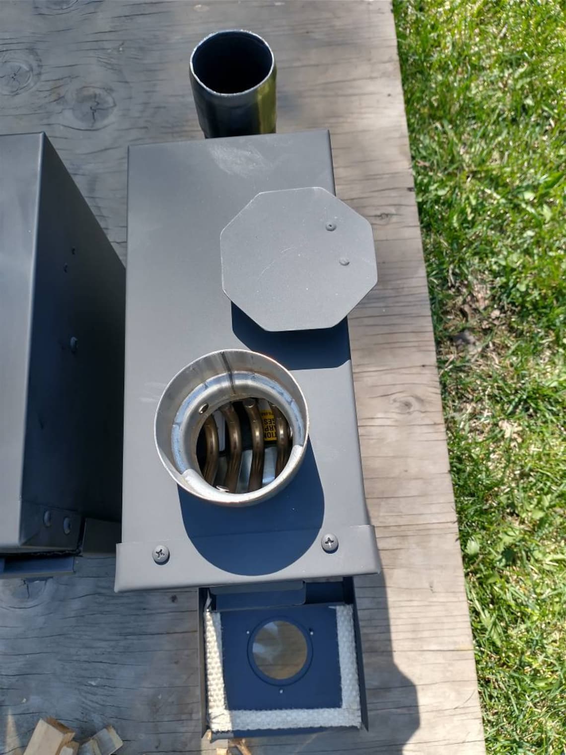 Survival Stove Gravity Fed Pellet Stove and Wood Burning Etsy