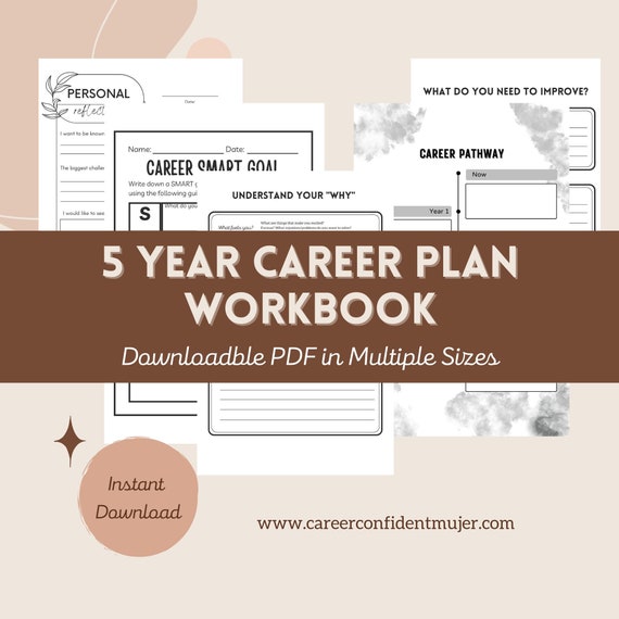 5-Year Career Plan, Career Success, K-12 Career Worksheets, Career Transitioning, Career Planning Download