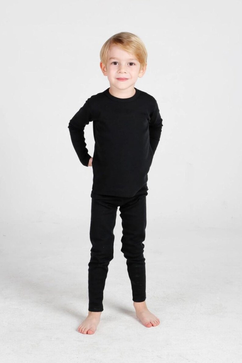 100 Merino Wool Kids Thermal Underwear Set, Childrens Wool Long