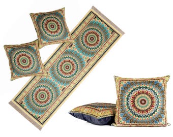 Velvet Runner Set Luxury Tablecloth Elegant Dining Decor Housewarming Gift Ideas