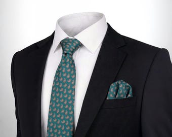 100% Pure Silk Tie Set Patterned Luxury Mens Necktie For Groom Wedding Gift Suit Accessories Groomsmen Personalized Box