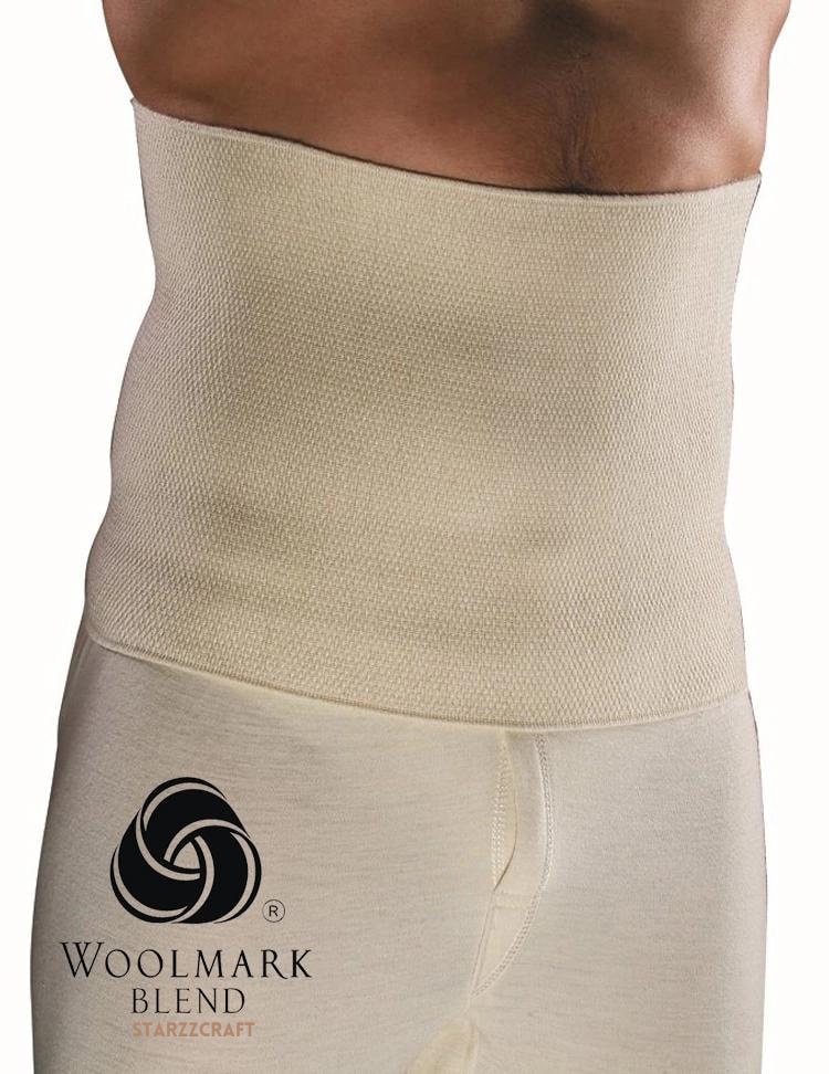 Merino Wool Elastic Belt Wrap Thermotherapy UNISEX Stomach Warmer Therapeutic Healing Kidney