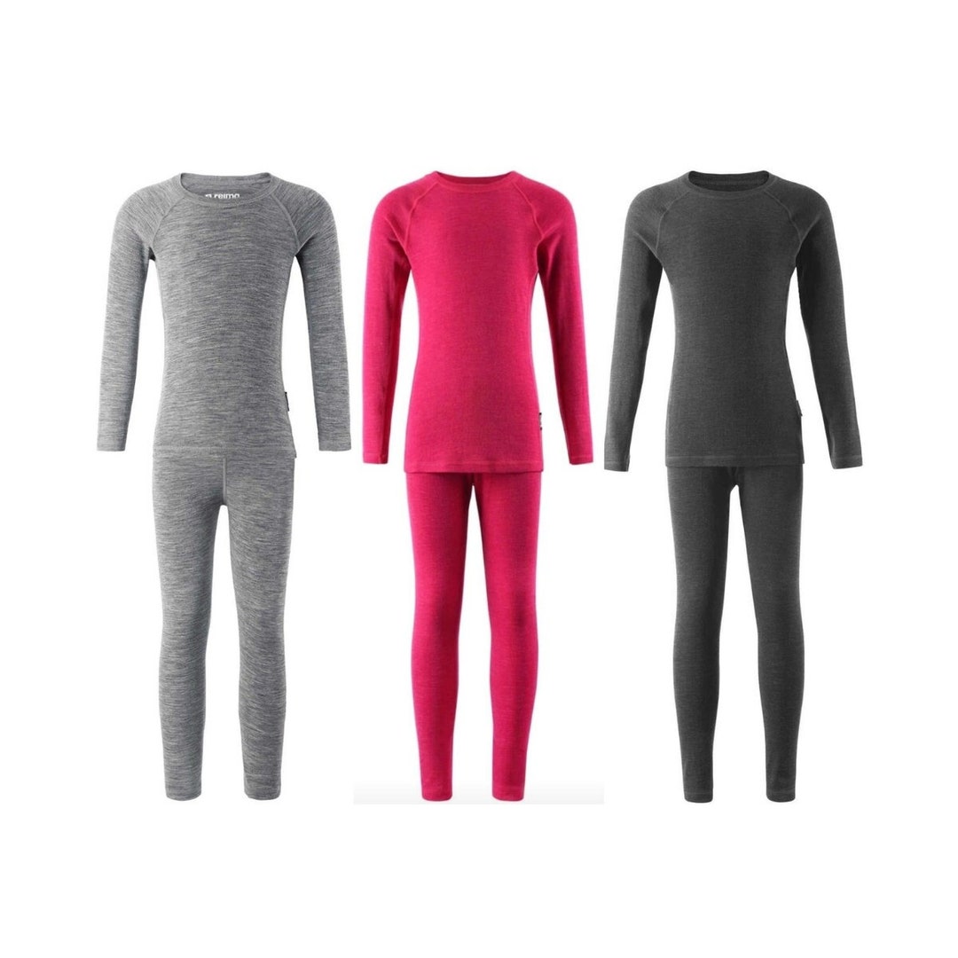 100 Merino Wool Kids Thermal Underwear Set, Childrens Wool Long
