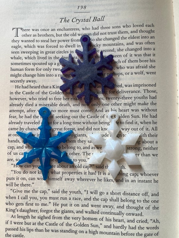 3 Pack Small Snowflake Ornaments 