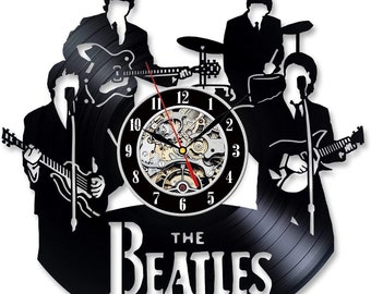 Beatles Vinyl Record Laser Cut Wall Clock Rock Music Lover Gifts The Beatles Decor Living Room Artwork Housewarming Gift For Friends