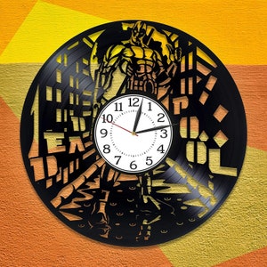Deadpool Vinyl Record Silent Wall Clock Deadpool Gifts Unique Decor For Dorm Marvels Wall Art Original Gift For Children