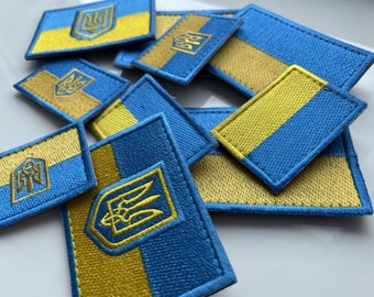 Ukraine Ukrainian Flag Printed Patch – Badge Style Embroidered Look