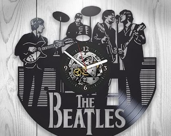 The Beatles Vinyl Record Wall Clock Rock Music Room Decor The Beatles Art Rock Music Lovers Gifts Winter Holidays Gifts For Him