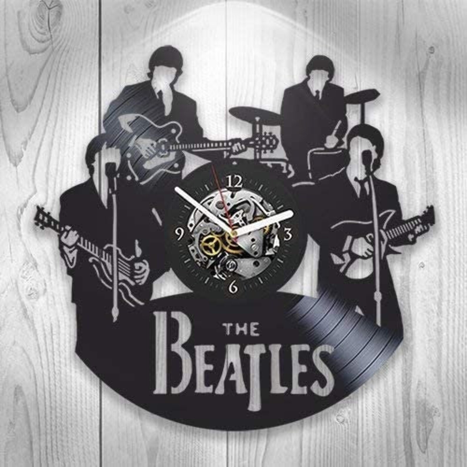 The Beatles Vinyl Record Wall Clock the Beatles Wall Decor Original