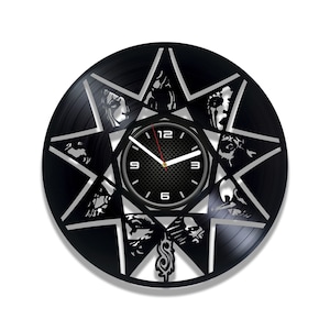 SLIPKNOT Vinyl Record Wall Clock / Slipknot - Psychosocial / Christmas Gift For Men / Corey Taylor / Joey Jordison / Death Metal Gift