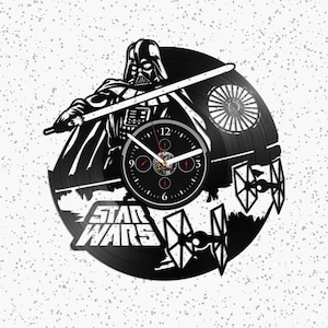 Darth Vader Vinyl Record Creative Wall Clock Star Wars Characters Original Art For Living Room Star Wars Gifts Christmas Gift For Father