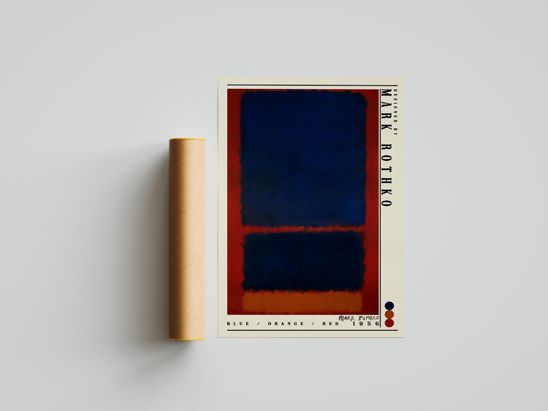 Mark Rothko Printable Mark Rothko Print Art Exhibition Modern Wall Decor Rothko Reproduction ...