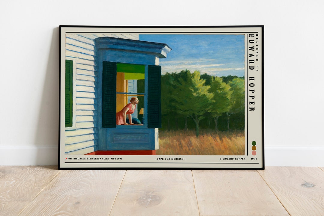 Edward Hopper Cape Cod Morning 1950 Poster Exhibition Poster Vintage Poster Museum Poster