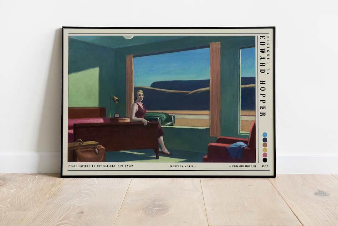 Edward Hopper Western Motel 1957 Poster Exhibition Poster Etsy UK