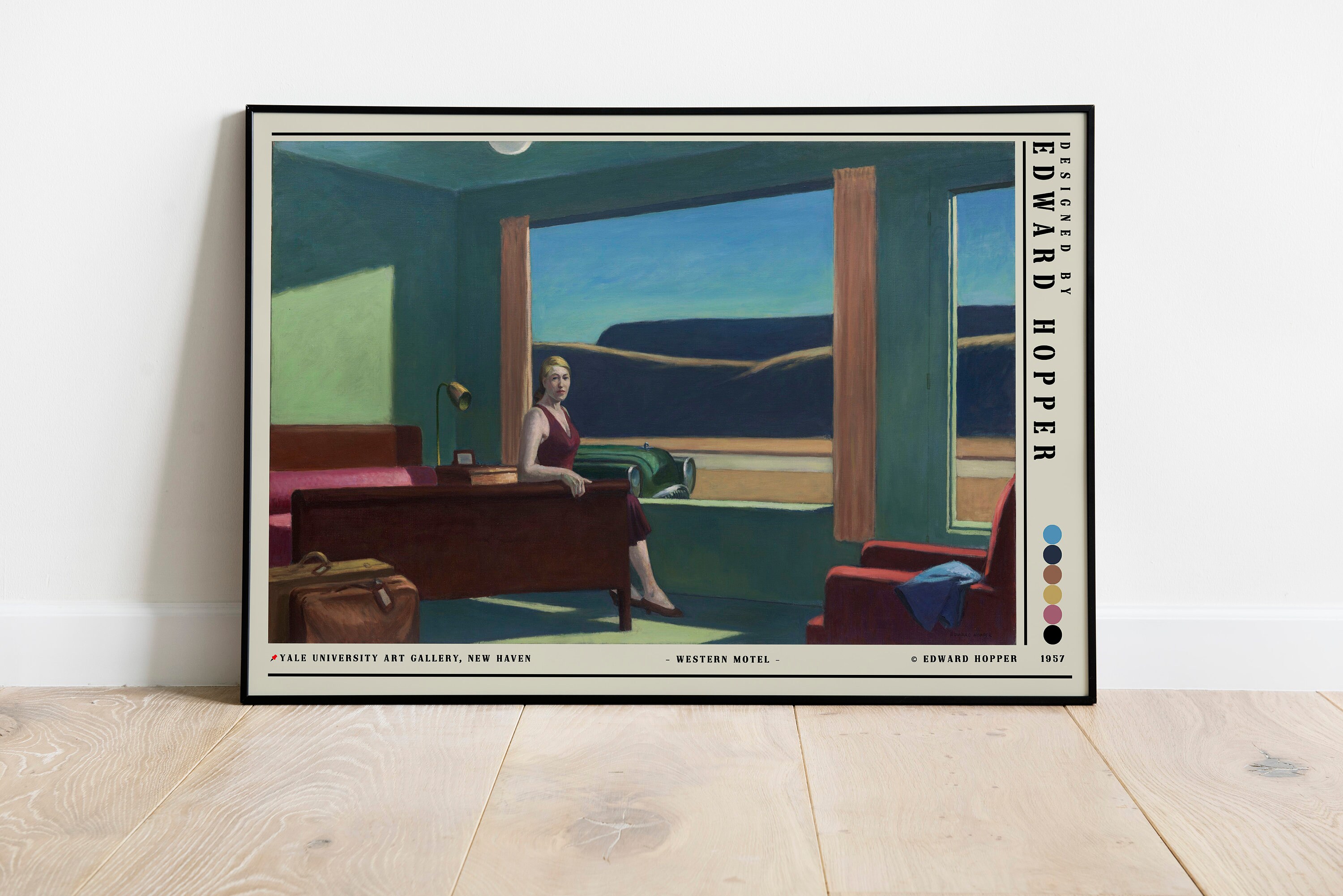 Motel Ouest Walter Wells Edward Hopper, eho48 tableau