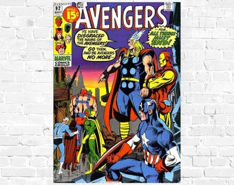 Avengers vintage poster/premium print/spiderman poster/hulk/thor poster/captain America poster/avengers filmposter/avengers wandkunst