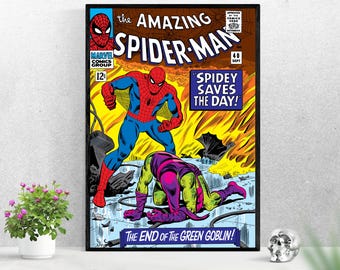 Spiderman poster/Avengers poste/super hero poster/movie postervintage poster spiderman/avengers wall art/spiderman comic art poster