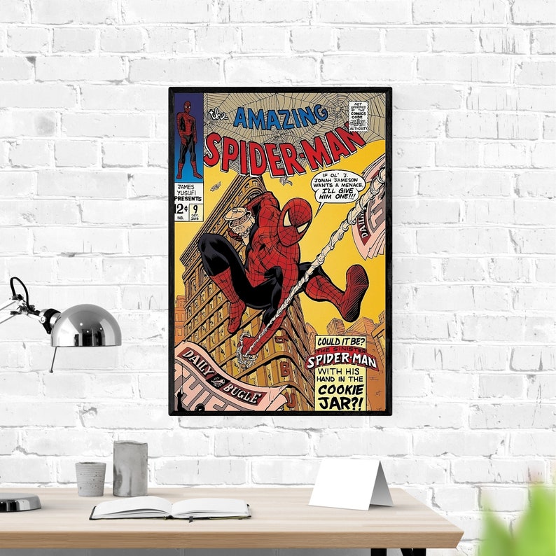 Avengers poster/spiderman poster/movie poster avengers/comic art/poster avengers/spiderman wall art poster/vintage poster spiderman/prints image 4