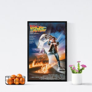 Back to the future film/movie poster vintage 80s/retro movie poster vintage 80s/vintage poster film/poster 80s/movie poster wall ar/wall art