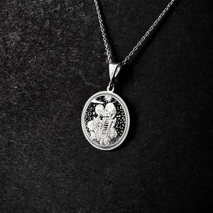 Pendentif tarot • Collier The Lovers • Collier pour couple • Collier en argent sterling 925 carats • Cadeaux de Noël • Idée cadeau pour la Saint-Valentin