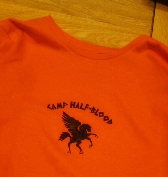 Hand Painted Camp Half-blood T-shirt - Etsy