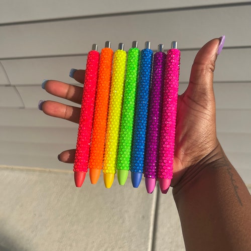 ENSEMBLE DE Stylos Fluo Strass