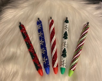 Holiday Theme Custom Rhinestone Pens