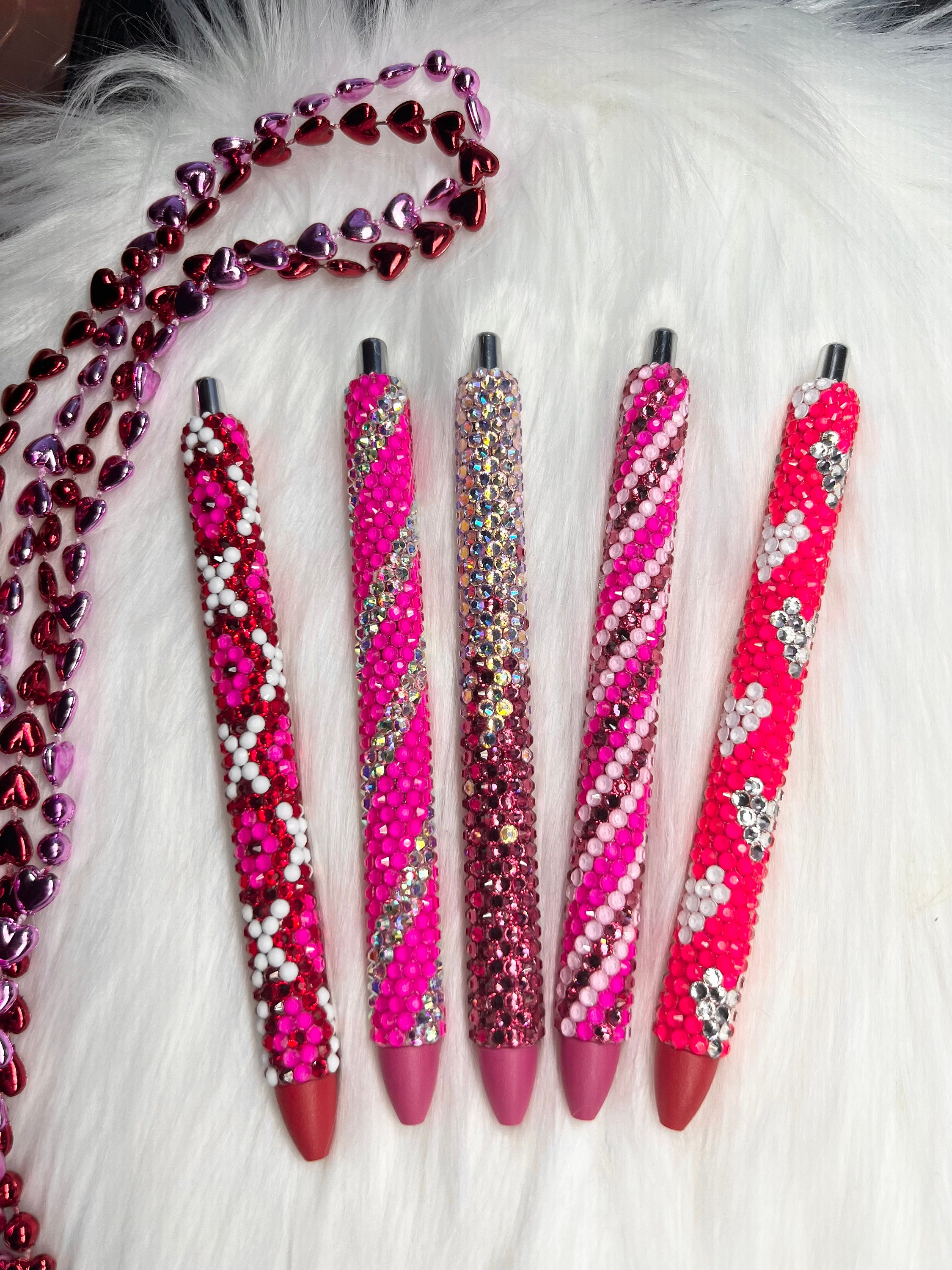 Custom Rhinestone Pens Valentine's Theme Custom Rhinestone Pens - Etsy