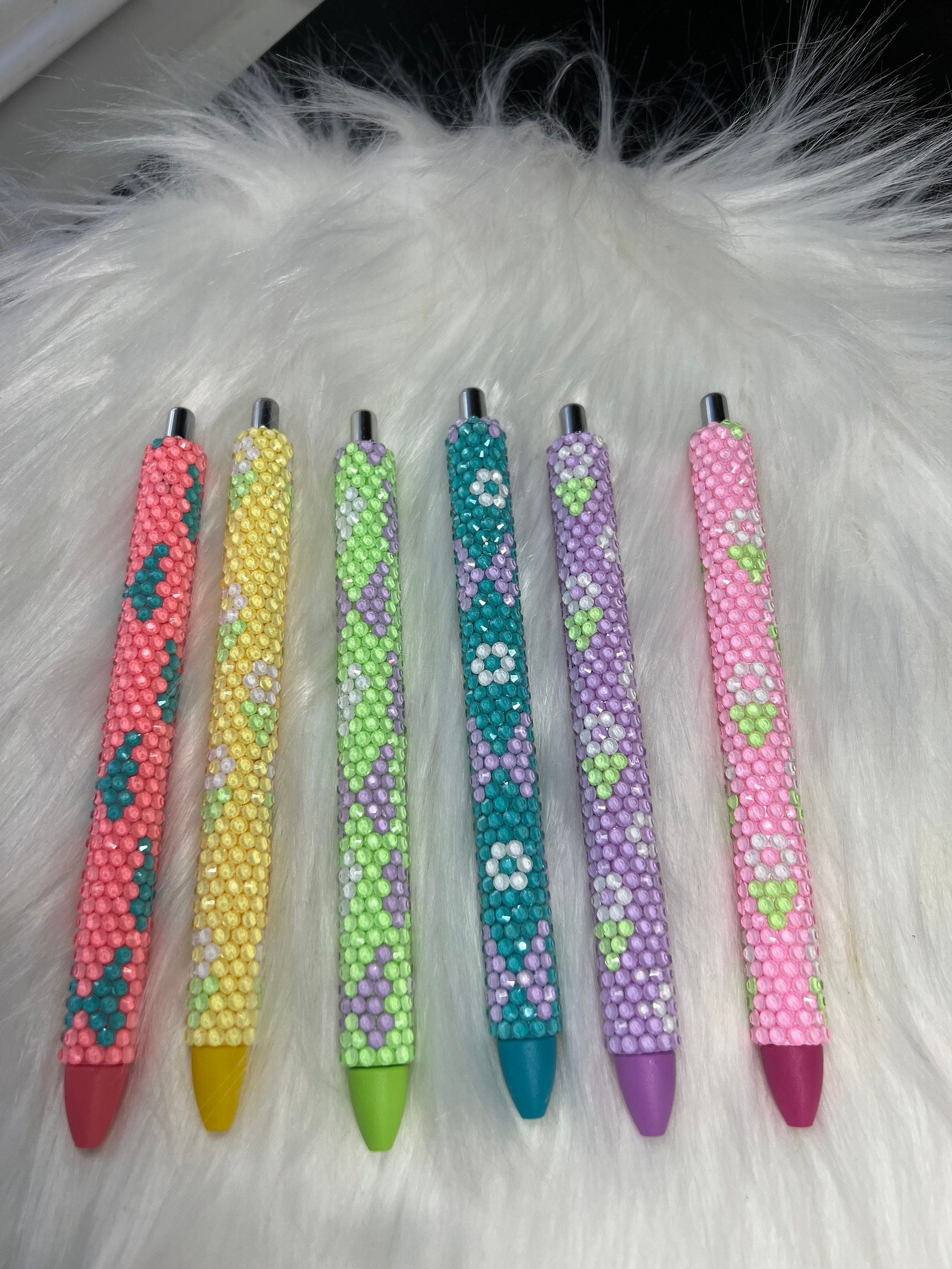 Custom Rhinestone Pens Spring Design Custom Rhinestone Pens - Etsy