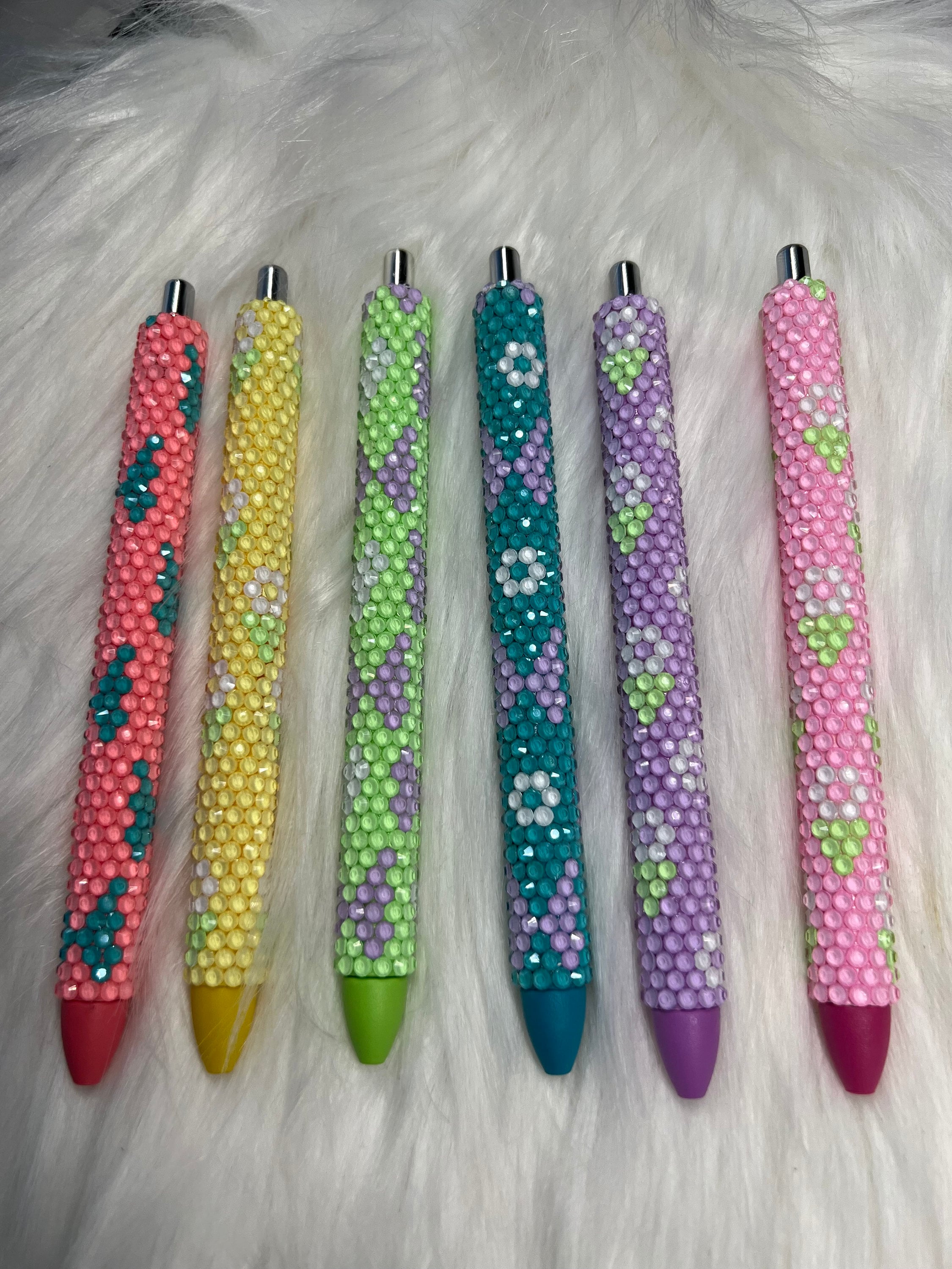Custom Rhinestone Pens Spring Design Custom Rhinestone Pens - Etsy
