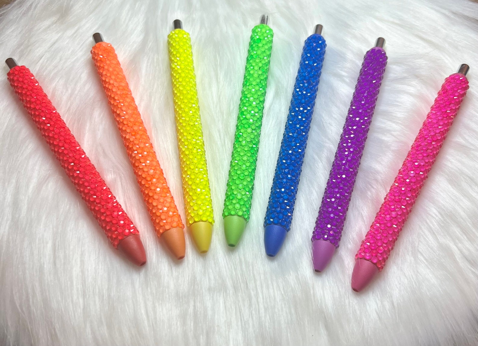 Custom Rhinestone Pens Neon Custom Rhinestone Pens - Etsy