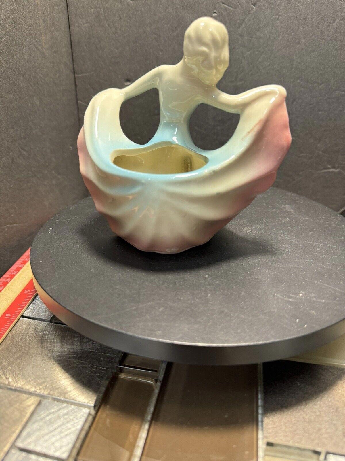 アンティーク舟ダンス Vintage Hull Pottery Art Deco Dancer Planter Pink N Blue - Etsy
