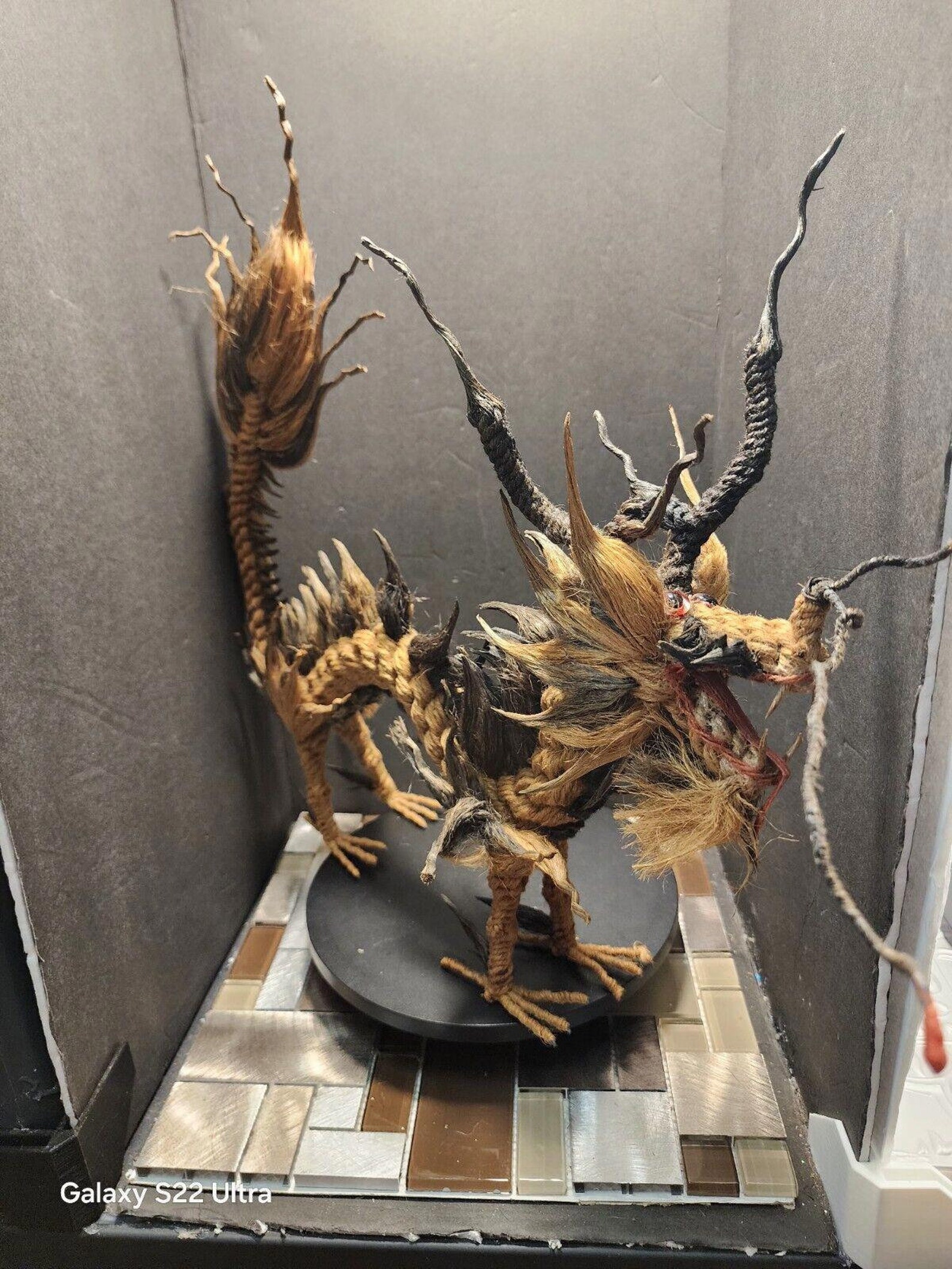 Handmade Braided Woven Rope Dragon Sculpture 27