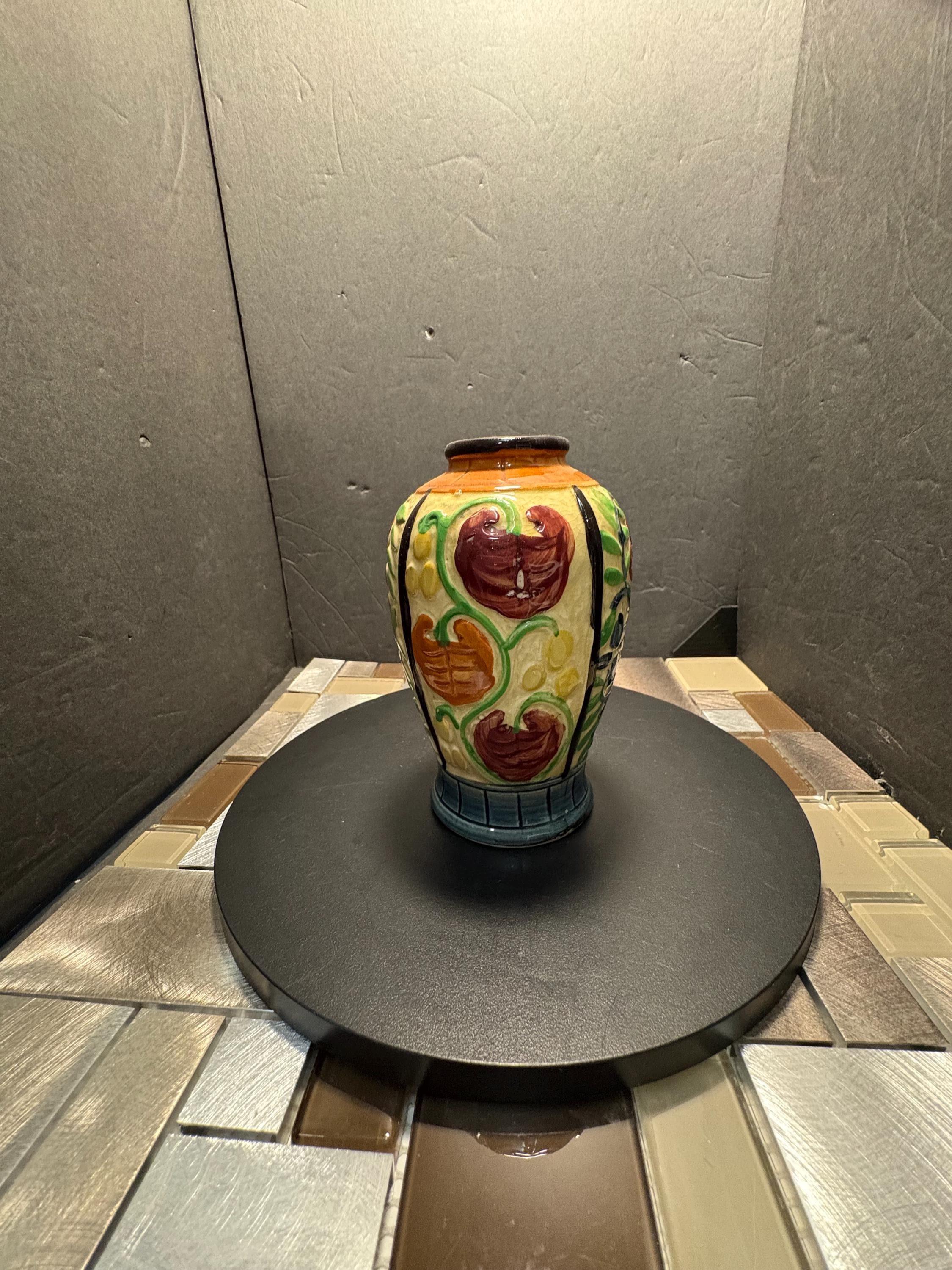 ヴィンテージの花柄ハンドペイント日本製?花瓶ドイツ製? - Etsy 日本