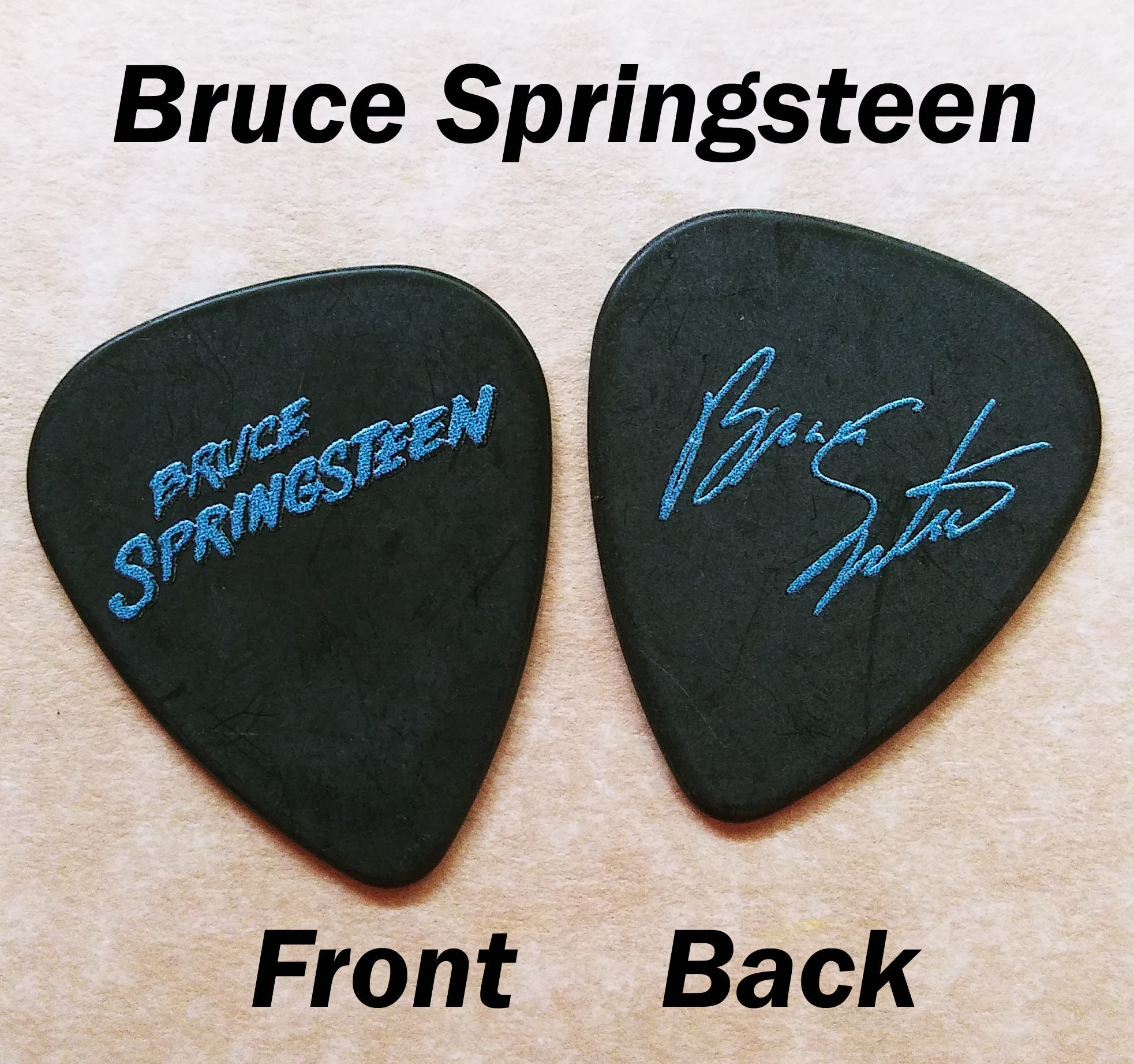 Bruce Springsteen Signature Guitar Pick o13 Etsy