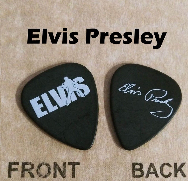 Elvis Presley Classic Rock Elvis Signature Guitar Pick G3 Etsy