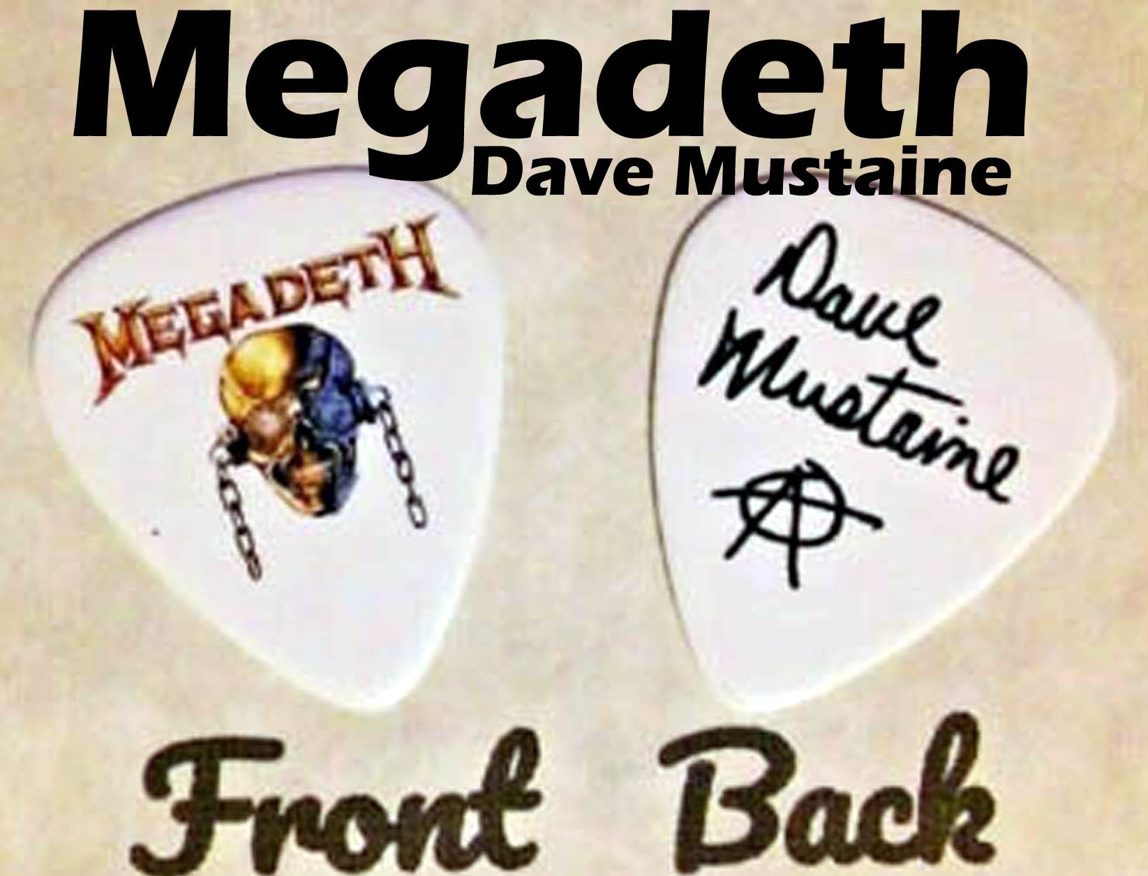 Dave mustaine 2024 guitar pick