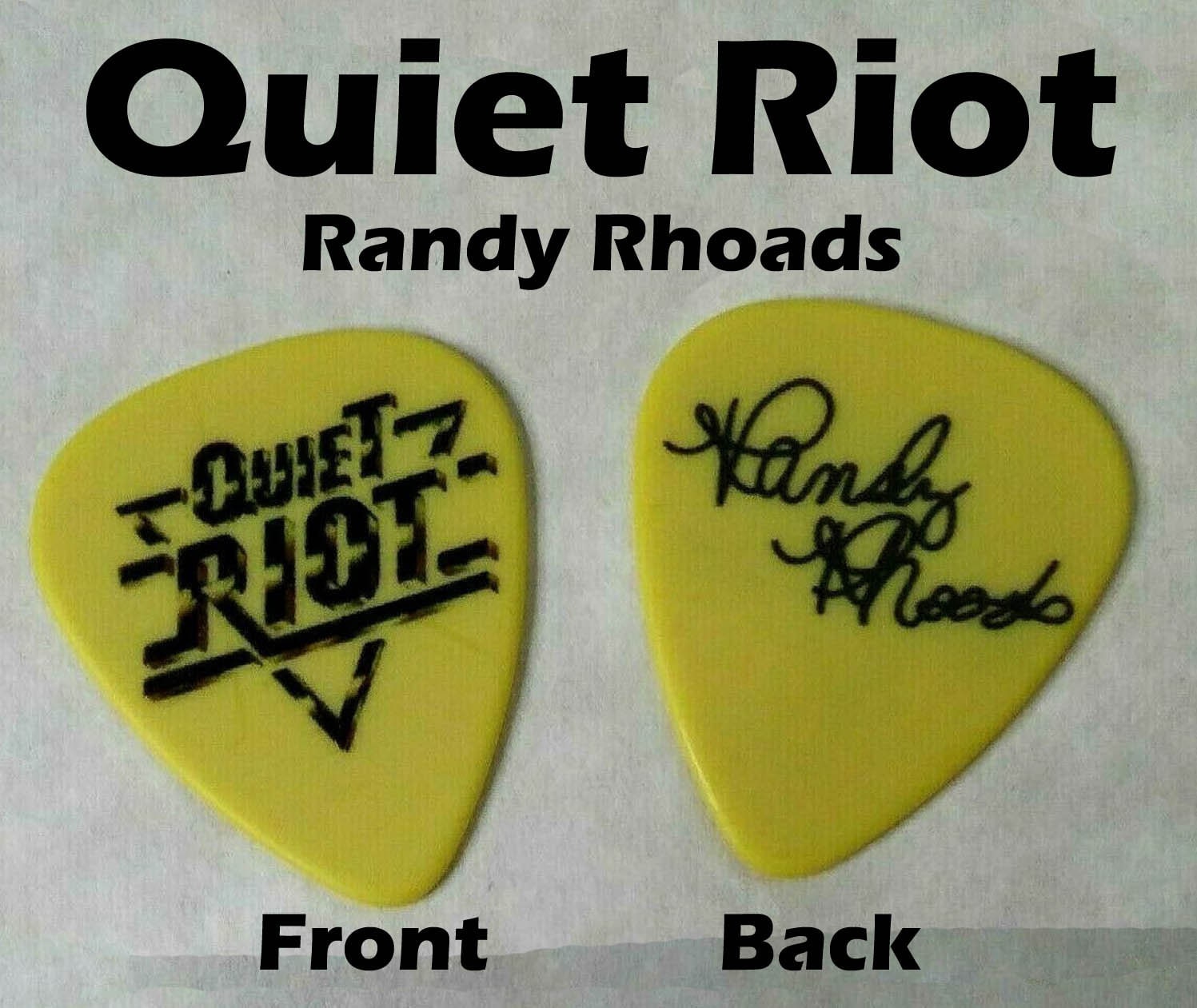Quiet Riot Randy Rhoads Signature Guitar Pick 2297 Etsy