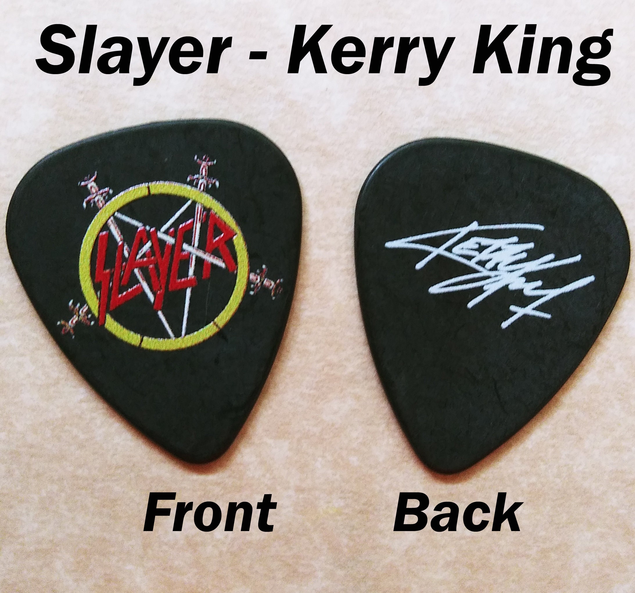 Slayer Signature Guitar Pick 2382 Etsy